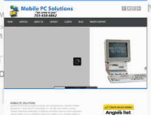 Tablet Screenshot of mobilepcsolutions.com
